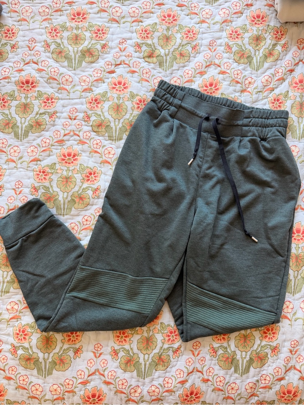 On Running Olive Green Women's Sweat Pants with Black Lining